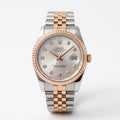 Rolex Lady Datejust Rose Gold and Silver