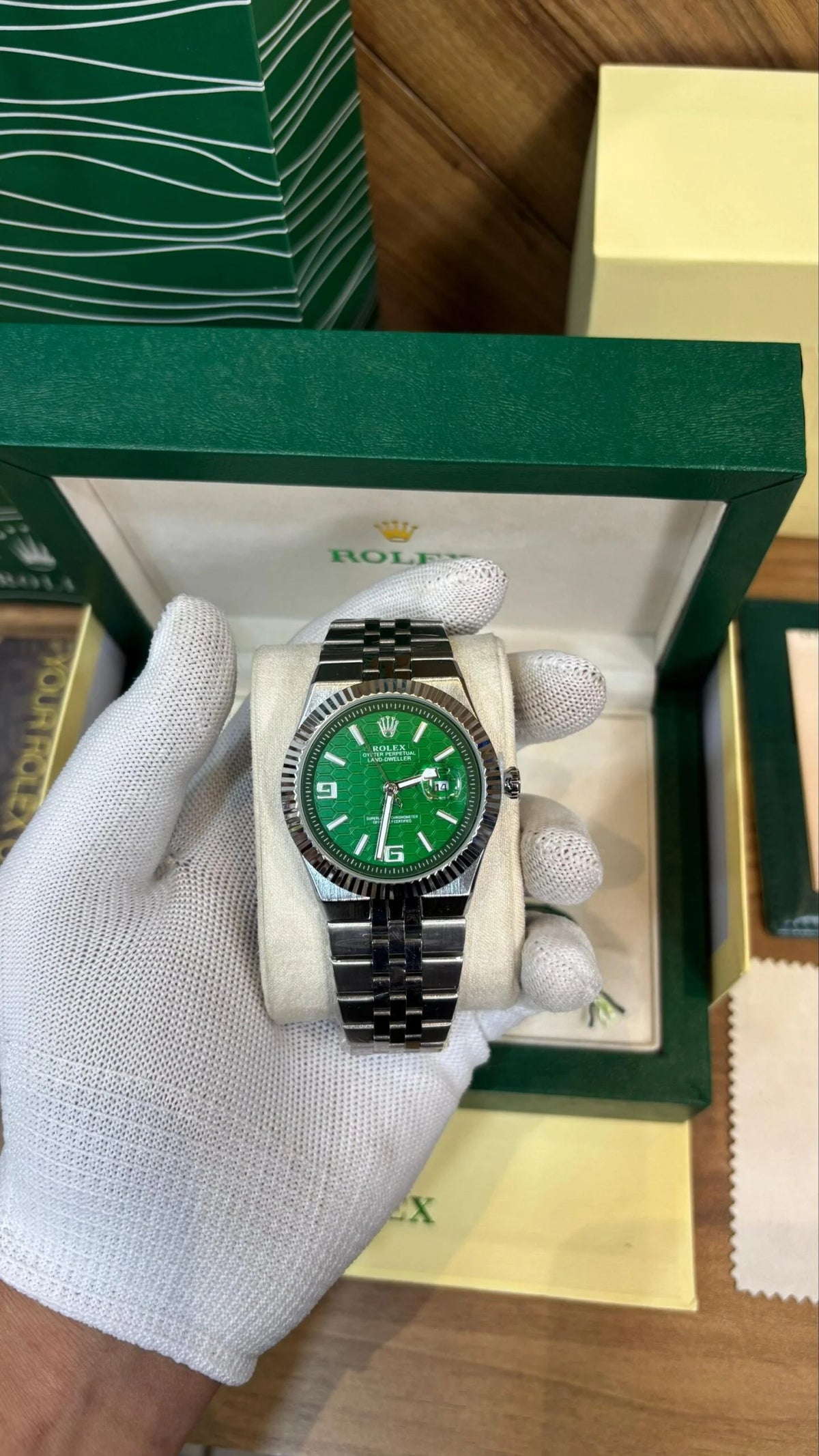 Rolex Land Dweller - Forest Green