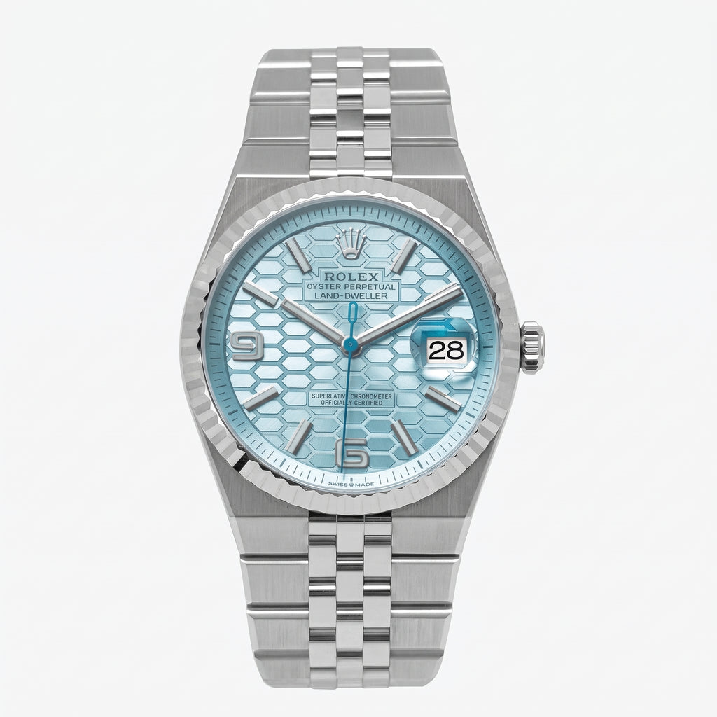 Rolex Land Dweller - ice blue